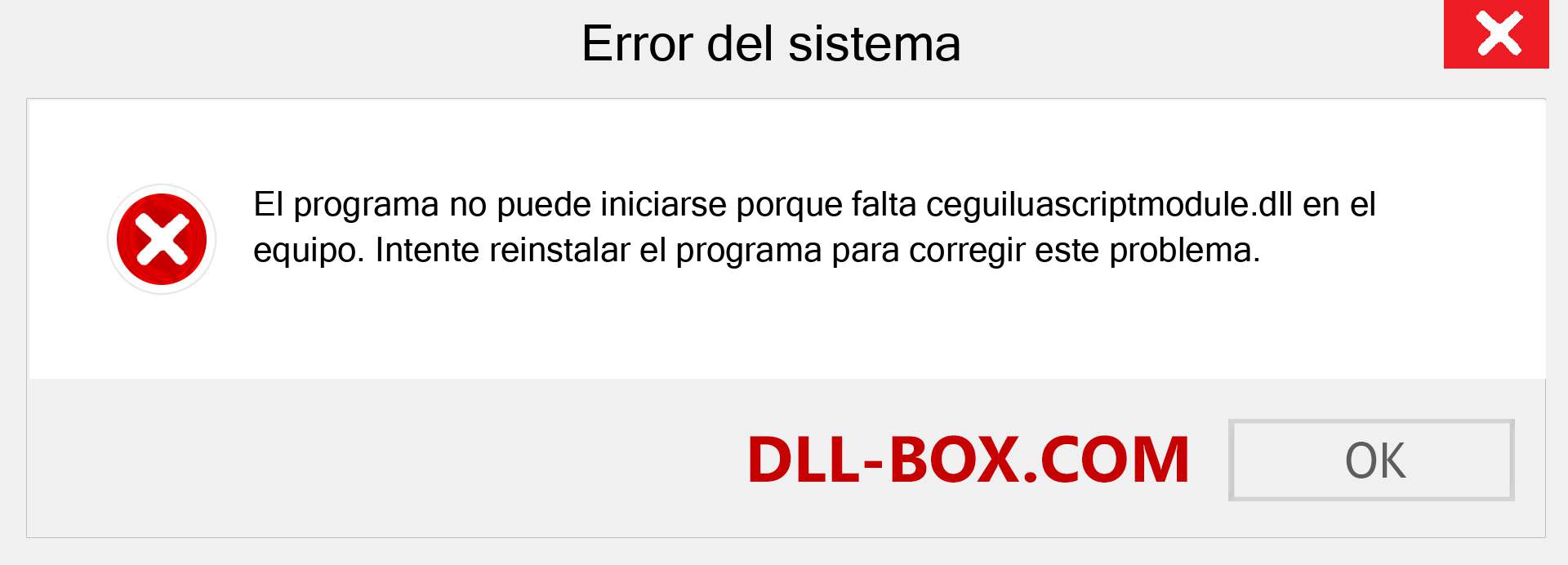 ¿Falta el archivo ceguiluascriptmodule.dll ?. Descargar para Windows 7, 8, 10 - Corregir ceguiluascriptmodule dll Missing Error en Windows, fotos, imágenes